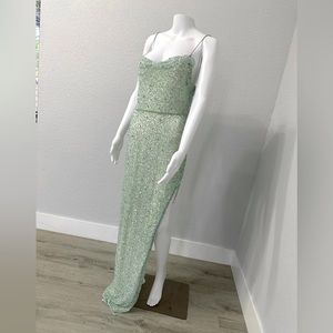 Alexander McQueen Mint Sequin Dress size 36/ Small